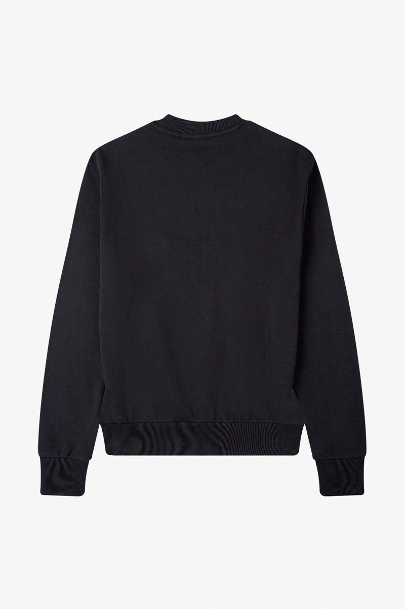 Black Fred Perry M3836 Men's Sweatshirts | PH 1594ILHS